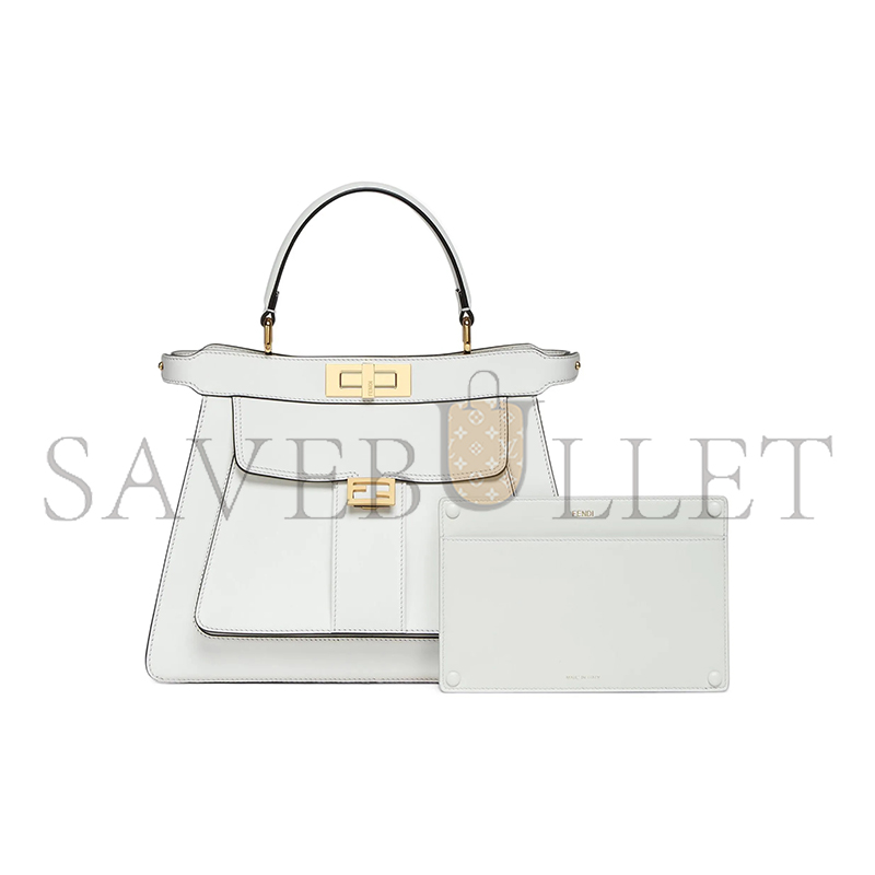 F**di peekaboo i see u leather top handle bag 8bn321amcxf0k7e (23*18*11cm)